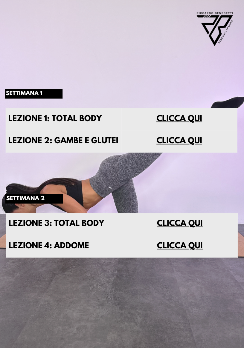2° Programma Pilates: 8 Video Lezioni